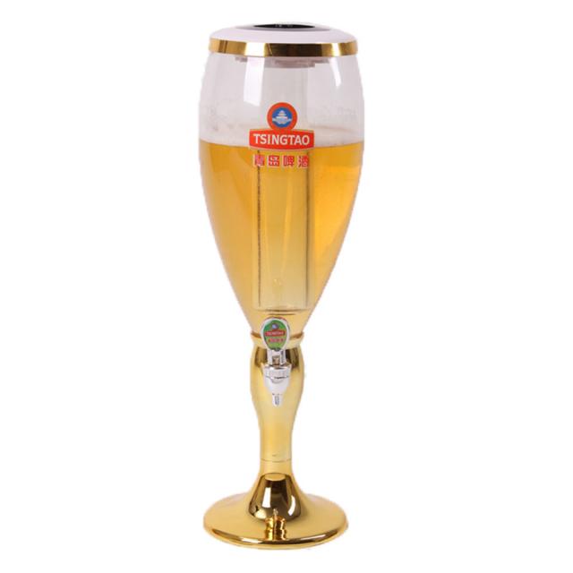 lucky 소맥타워 쏘맥 제조기 맥주 통 폭탄주 대용량 디스펜서, 5L, A.골드