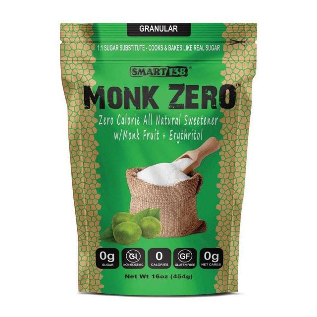 Smart138 스마트138 몽크 제로 나한과 프룻 스위트너 454g Monk Zero Fruit Sweetener 16oz, 1팩