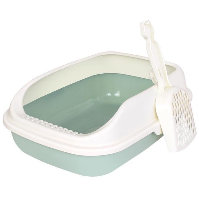 해외 고양이 사분 작은 아기 고양이 화장실 반폐쇄식 고양이 사분 냄새방지 똥칠 때 고양이, 옵션01