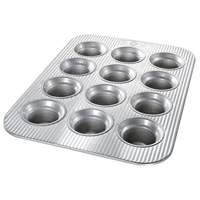 EOM 아메리칸 팬 Bakeware 크라운 머핀 팬 12 글쎄 Nonstick 퀵 릴리스 코팅 미국에서 만든 알루미늄 강 - E0799001TO3CNI3, 기본