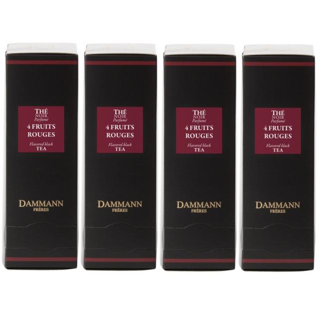 Dammann 4 Fruits Rouges 다만프레르 붉은과일 홍차 개별포장 24티백 4팩 (총 96크리스탈티백)