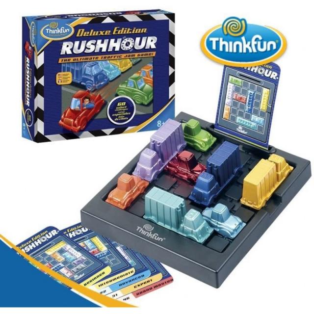 두뇌 향상 ThinkFun Rush Hour 디럭스 교통 체증 논리 게임 및 STEM 장난감 – 20 년 이상 수상 20 년 이, 1