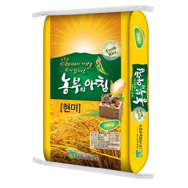 농부의아침 현미10kg 1개 친환경 유기농 찰기 밥맛 좋은 국내산 국산 쌀, 1개 (10kg)