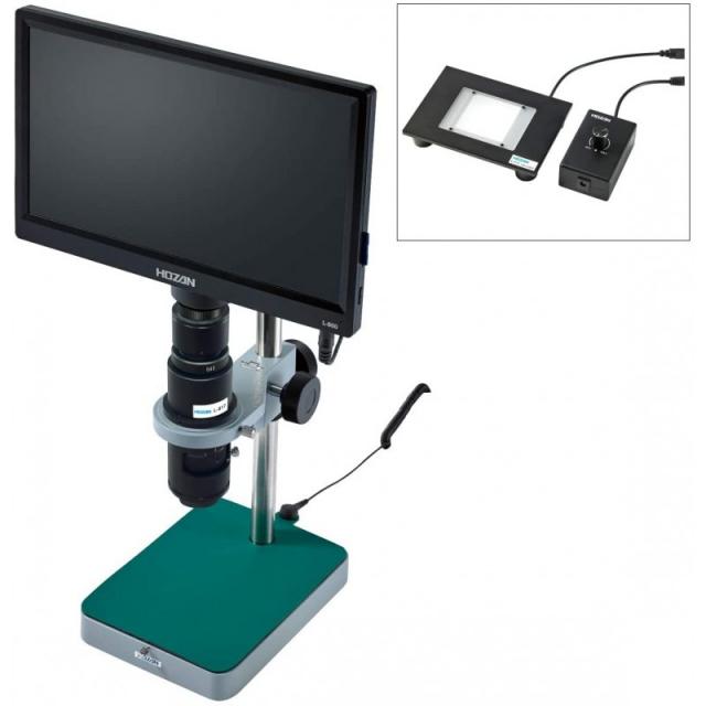 일본배송 호던(HOZAN)마이크로스코프 모니터 일체형 경쟁률 41~290×LED백 라이트 표준 기반 L-KIT648 DIY, 단일옵션