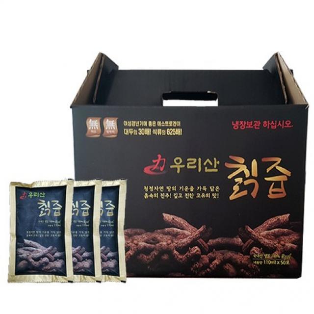 빛고을장터 통째 갈아만든 순수 100% 국산 칡즙 110ml 25포 50포 하정식품, 1box, 02_칡즙 110ml x 50포