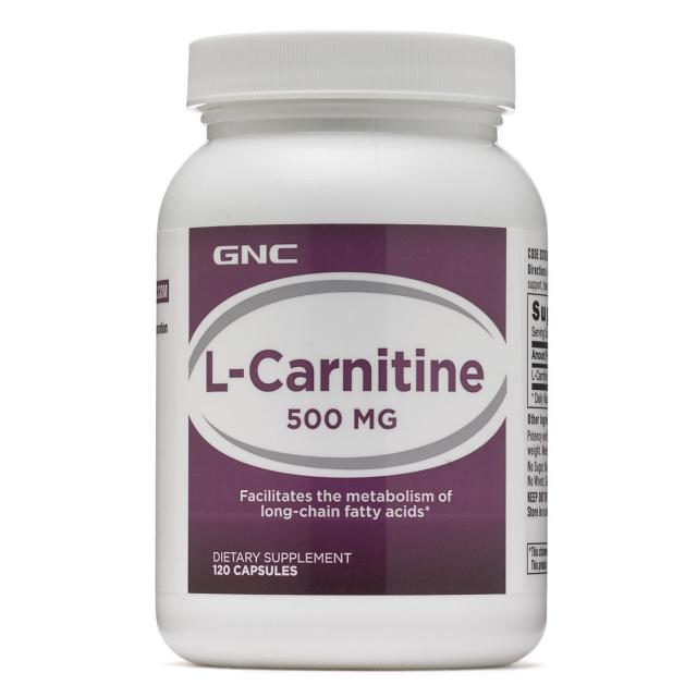 GNC 엘 카르니틴 500mg 120정 (캡슐) L-Carnitine 120caps, 1개