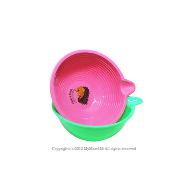 38 카키앤브라운 / PP 바가지 2호 5개 미니욕조 접이식욕조 접이식대야 대야/바가지/양동이, 핑크
