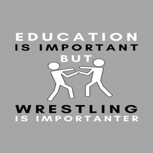 Education Is Important But Wrestling Is Importanter: Funny College Wrestling Gift Idea For Coach Tra... Paperback, Independently Published, English, 9781653927371