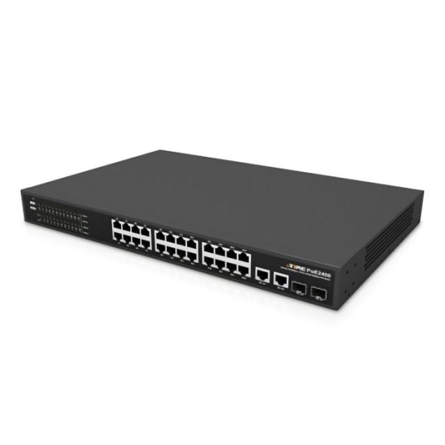 q19396 인터넷허브 스위치허브 PoE2400 스위칭허브 100Mbps 랜선허브 PoE+1G2포트+2SFP 24포트, 이 상품 선택할래요!