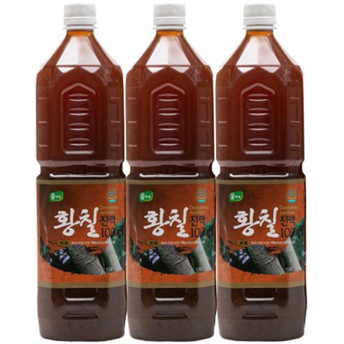 (옻가네) 황칠진액100 (고급 황칠백숙 간편조리용), 3병, 1.5L