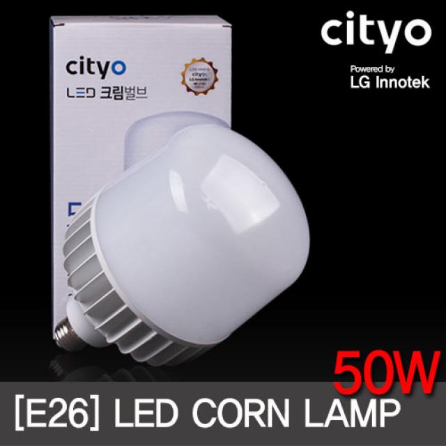 씨티 LED전구 글러브 50W E26소켓 주광색.전구색 LG이노텍칩 보안등, 전구색(노란빛), 1