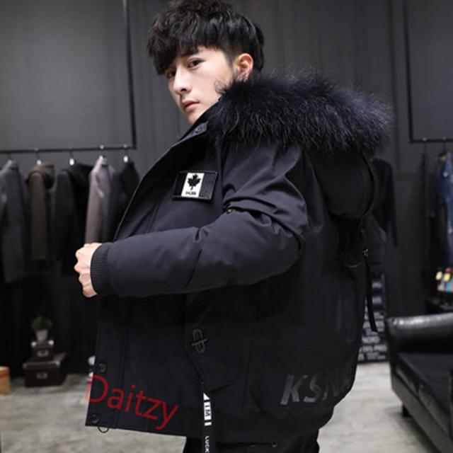 Daitzy Daitzy 남성 겨울 다운면 숏 패딩 점퍼 4color M~4XL I0202