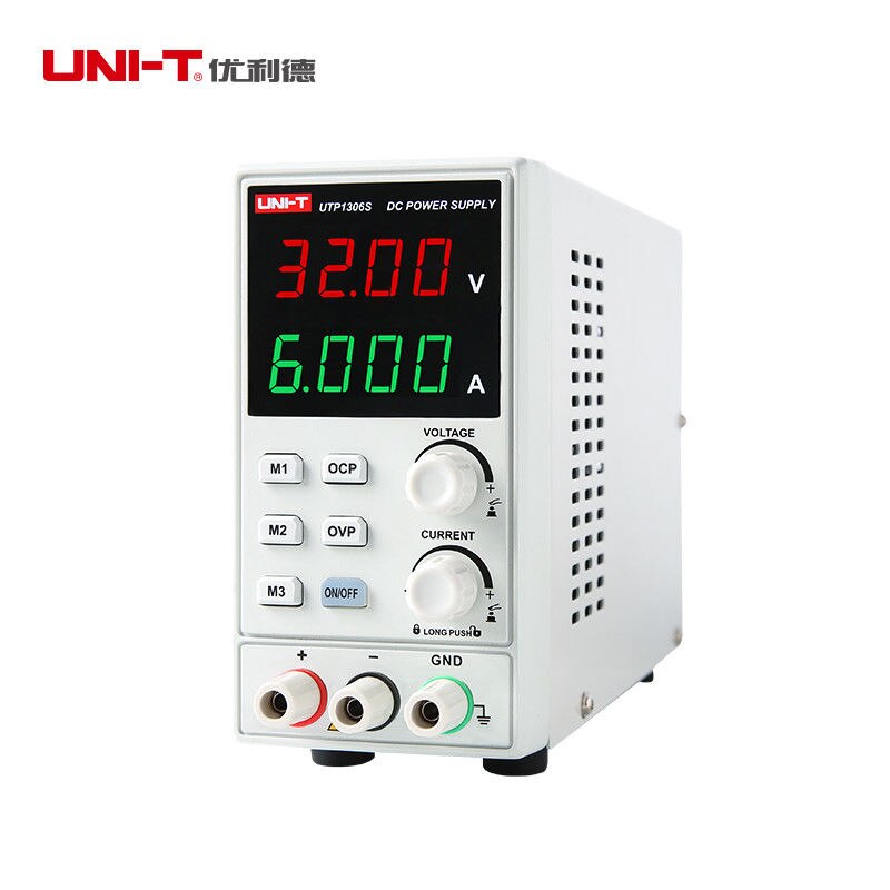 UNI-T UTP1306S 단일 채널 스위칭 DC 전원 공급 장치 안정기 전압 조정기 32V 6A 4 비트 디스플레이 실험실, 한개옵션0