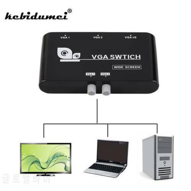 VGA / SVGA 셀렉터 스위치 스위처 LCD PC 도매업을위한 수동 공유, 상세내용참조