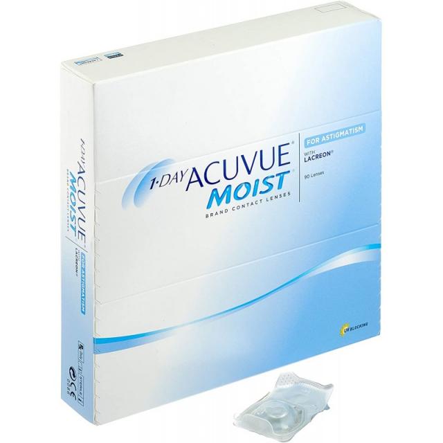 Acuvue 1 일 촉촉한 난시 매일 렌즈 소프트 90 개 / Bc 8.5 Mm / Dia 14.5 Mm / Cyl 2.25 / Achse 170 단일상품