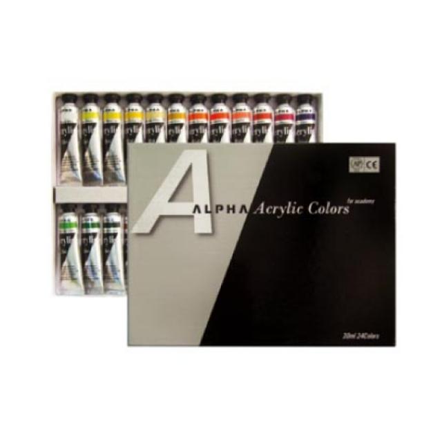 GDG1703 알파색채 아크릴물감 13색(20cc) 사무용품/문구용품/화방용품/물감