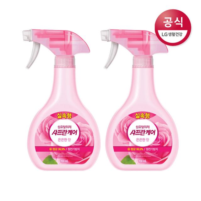  신세계tv쇼핑 Lg생활건강 샤프란케어 은은한향 섬유탈취제 용기 900ml X2개 1