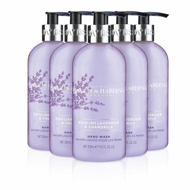 (영국직배) Baylis & Harding 영국 라벤다 카모마일 핸드워시 300ml 6팩 English Lavender and Chamomile Hand Wash 300 ml