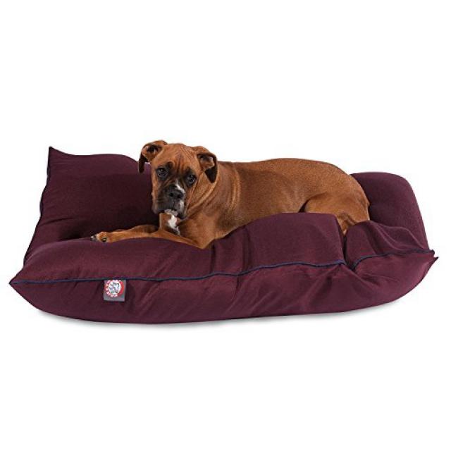 35x46 Burgundy Super Value Pet Dog Bed By Majestic Pet Products Large 큰 위엄있는 애완 동물 제품에 의하여 35x46 부르고, 1