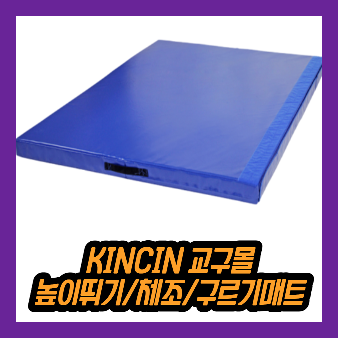 KINCIN교구몰 체조 유도 도장 구르기 높이뛰기 멀리뛰기 착지 학교 체육 매트 150X200X10 용품 교구, 빨강