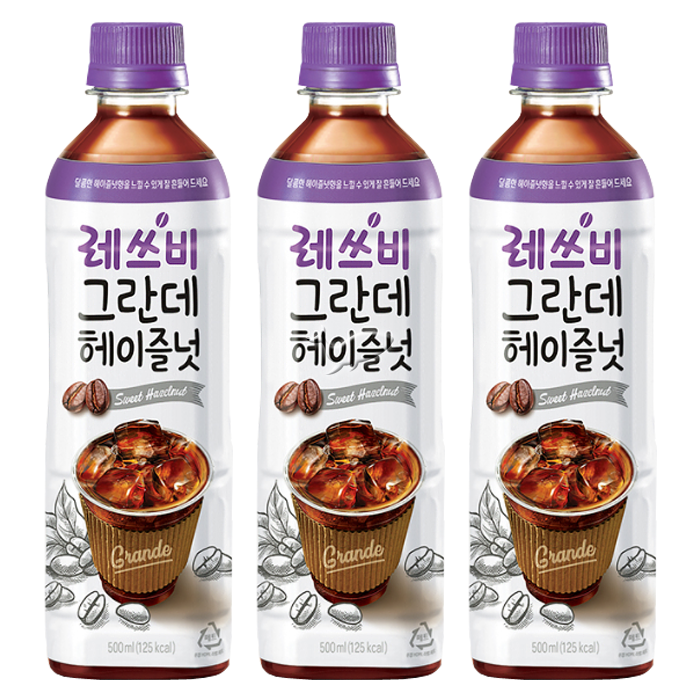 레쓰비 그란데 헤이즐넛 500ml, 500ml, 48개