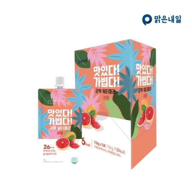 맑은내일 맛있다 가볍다 곤약워터젤리 자몽 1+1(총 10포), 단품, 단품