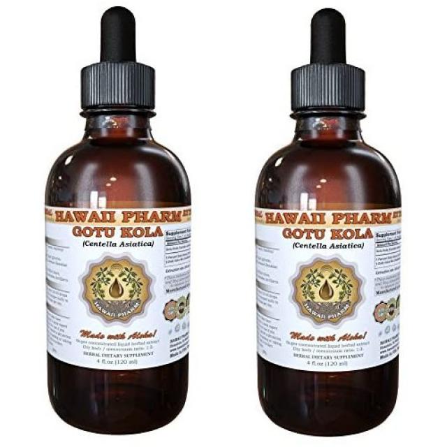 멀티비타민 Gotu Kola Liquid Extract Organic Gotu Kola Centella Asiatica Tincture 2 oz, 본문참고, Size = 2x2 Ounce