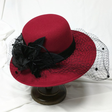 겨울 가을 계절 여성 울라이크 하고 있다 낙숫물 롤업 턴업 벙거지 신비 클래식 우아한 망사모자