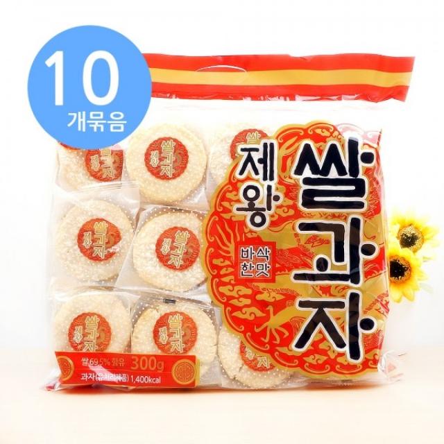 제왕 쌀과자 바삭한맛 300g x10개, 단일상품, 속성없음