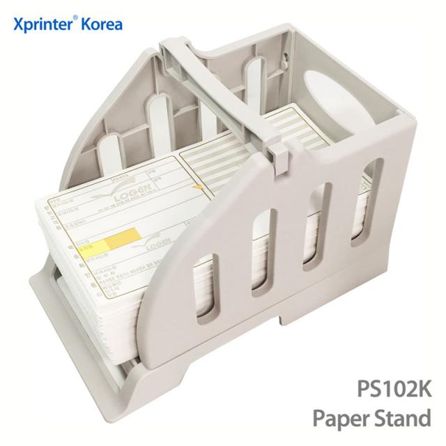 [한국정품] Xprinter XP-DT108BKR 바코드 라벨 프린터 택배송장출력 프린터, 1개, PS102K 용지거치대