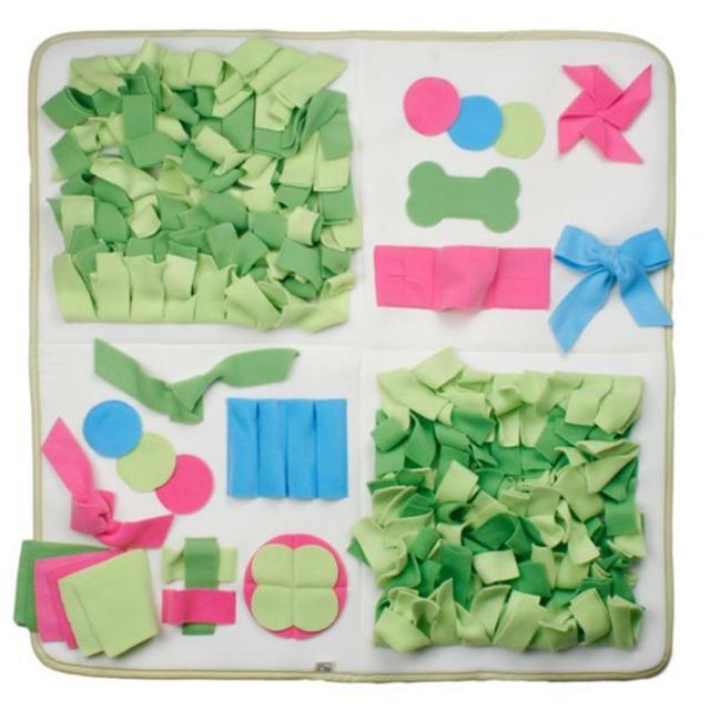 애견 노즈워크 후각 놀이매트(대) 그린 애완용품 반려용품, 1개