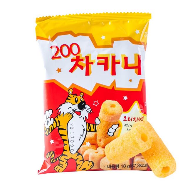 추억의과자 200차카니 18g 추억의 불량식품 가성비 단체 소풍 간식, 1개