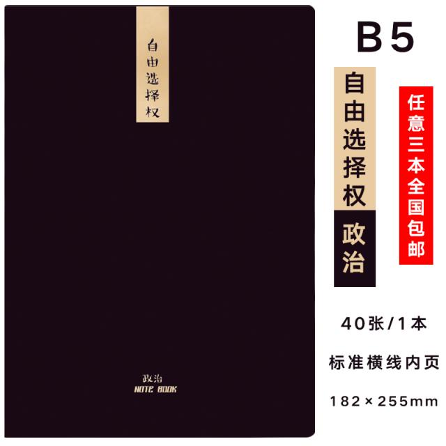 대각 색상 차선 본16KB5 분류 읽다 서예용붓말이 중학교 생과본 심플 독창적 영어 메모장, 정치 -선택의 자유다 권력을 선택하다