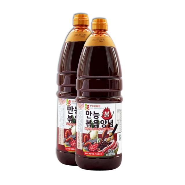 233 돈벼락몰 / 청우 첫맛 만능 불 볶음양념 2kg 오징어볶음 낙지볶음 불족발 조림/볶음/무침소스, 단일 수량