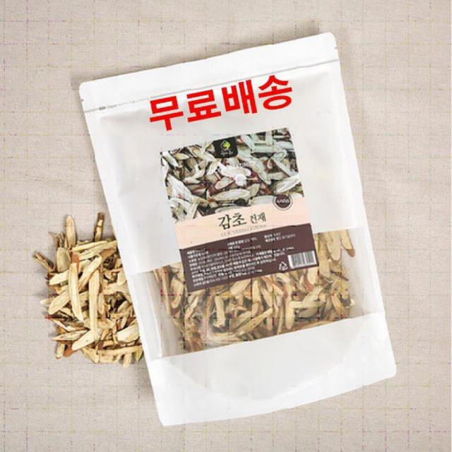 엄마애손 감초건재 말린것 국내산 말린감초 원물 차 100% 슬라이스 500g 1팩