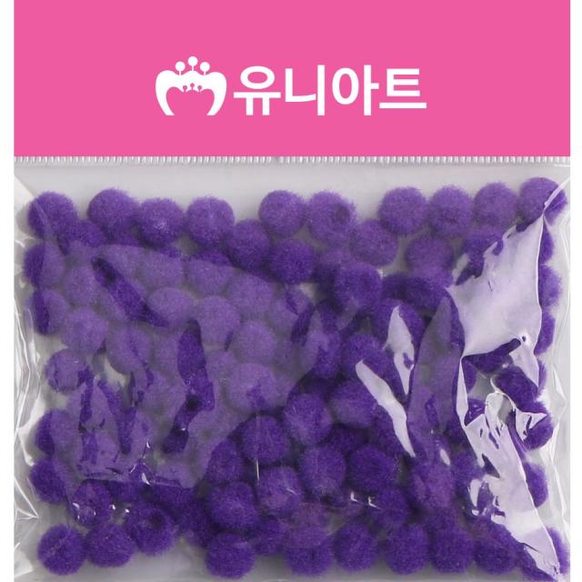 1000퐁퐁 10mm 보라 - (뿅뿅이/솜방울/칼라솜/밤송이/만들기재료/언어/학습완구/매트/완구/육아/출산추천)