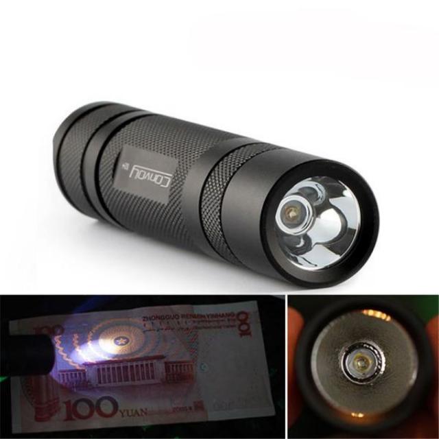 호송 S2 + Nichia 365nm UV LED 1 모드 OP 반사판 손전등 휴대용 자외선 토치 형광 에이전트 감지 표시, 한개옵션0, 한개옵션0