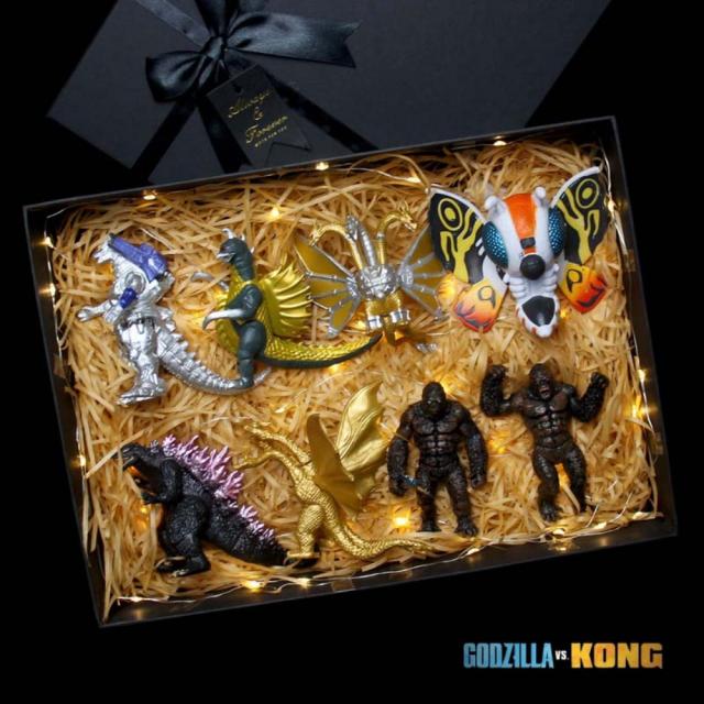 콩 vs 고질라 괴수 피규어 시리즈 선물세트 모형 공룡 인형 액션 피규어 키토라, (4세대) 고질라 피겨 풀 8종개