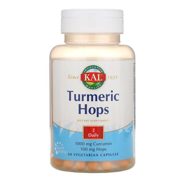 KAL 터메릭 심황 홉 커큐민 Turmeric Hops Curcumin 60캡, 상세, 1개