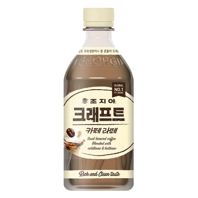 조지아 크래프트 카페라떼 470ml, 12개