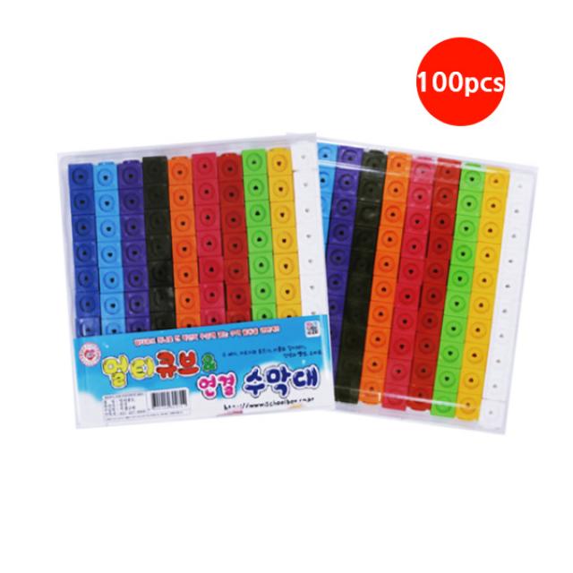 영운교재 멀티큐브100pcs (색상랜덤), 멀티큐브 100pcs (색상랜덤)