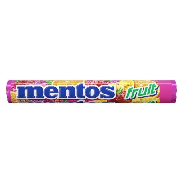 Mentos 멘토스 츄위민트 캔디롤 프룻믹스 1.32oz, 1개