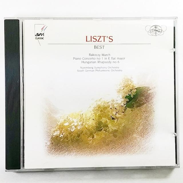 (중고CD) 리스트 베스트. LISZT BEST 헝가리안 랩소디. 피아노 협주곡 1번. 헝가리 행진곡. 사랑의 꿈...