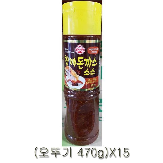 오뚜기 참깨 돈까스소스 470g X15 업소용식자재 간단요리 건강에좋은음식 경양식돈까스소스 돈가스소스 돈까스소스 맛있는소스 업소용식자재 업소용식재료 정성가득, 본상품선택