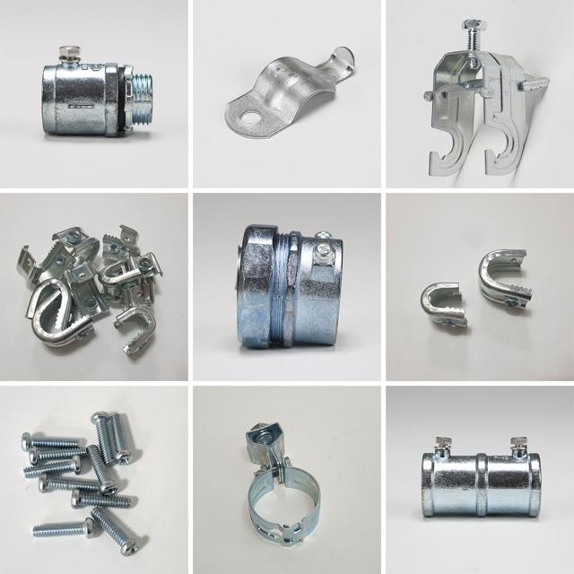 강제전선관 후렉시블전선관 부속자재 PPC,PFC,PBC콘넥타,빔새들,빔클램프,멀티클램프,노말밴드,파이프행거 16mm,22mm,28mm,36mm,42mm,54mm