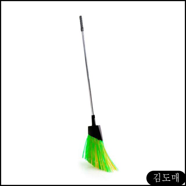 KP 눈비 청소비 야외 마당 2중 빗살 빗자루 도로 플라스틱 긴 롱빗자루 청소도구, KDM 1