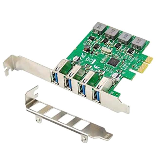 Retemporel 4포트 USB 3.0 PCI 표현하다 PCIe 어댑터 카드 - PCI-E 확장 VIA VL805 칩셋 내장형 자체 전원 공급, 1개