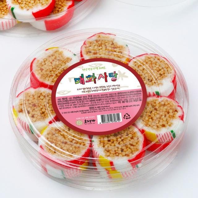 호정가 매화사탕(적옥춘) 160g / 전통과자 사탕 캔디, 1개, 200g