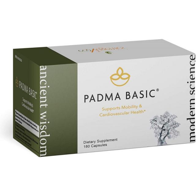 EcoNugenics - Padma Basic - 180 캡슐 | 전문적으로 건강한 순환을 지원하도록 공식화 | 식물성 성분, 단일상품