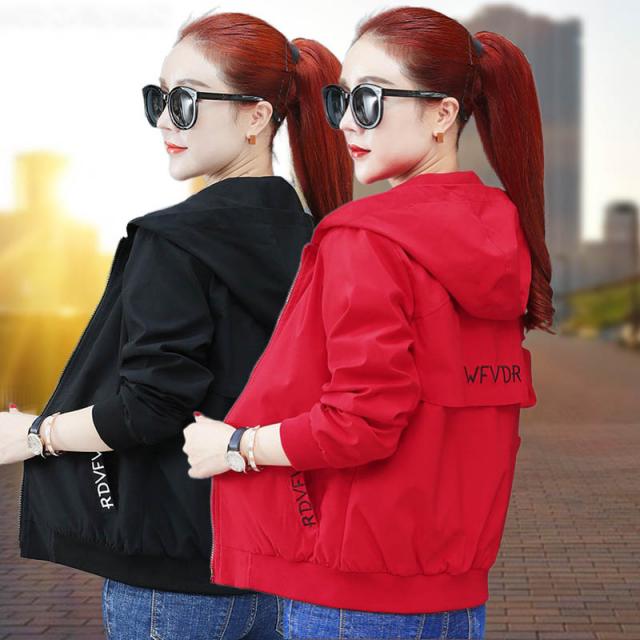 위파인더 쇼트 스몰 코트 여년 가을 가을 캐주얼 봄가을 레이어드 추동 점퍼 후덕